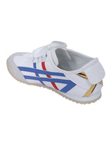 White Navy PU Stylish Lace-Up Sneakers (TC-RS3800-WHTNVY)