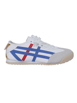 White Navy PU Stylish Lace-Up Sneakers (TC-RS3800-WHTNVY)