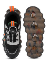 Black Mesh Rotating Button Sneakers (TC-RS40001-BLK)