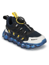 Blue Mesh Rotating Button Sneakers For Kids-Unisex (TC-RS40001-BLU)