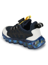 Blue Mesh Rotating Button Sneakers For Kids-Unisex (TC-RS40001-BLU)