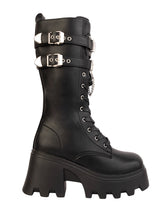 Black Synthetic Leather High-End-Fashion Stylish Ankle Boots (TC-RS4014-BLK)