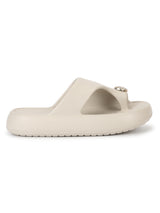 Bone PU Toe Ring Slip-On Flats (TC-RS4200-BON)