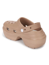 Mocha PU Block Slip-On Clogs (TC-RS4204-MOC)