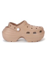 Mocha PU Block Slip-On Clogs (TC-RS4204-MOC)
