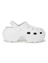 White PU Block Slip-On Clogs (TC-RS4204-WHT)