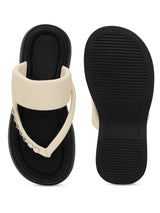 White PU Diamant�� Block Heel Sandals (TC-RS699-WHT)