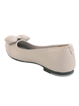 Grey Synthetic Leather Pointed Toe Flat Ballerina (TC-RSHO1-GRY)
