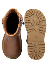 Brown Synthetic Leather Winter Stylish Ankle Boots For Kids-Unisex (TC-RSXR379-BRO)