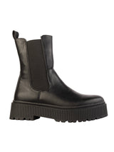 Black Synthetic Leather High-End-Fashion Stylish Ankle Boots (TC-RSZY301-BLK)