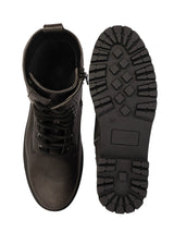 Black Synthetic Leather High-End-Fashion Stylish Ankle Boots (TC-RSZY506-BLK)