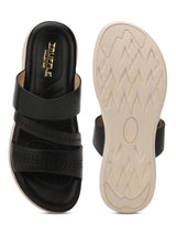 Black PU Slip-On Flats (TC-ST-021-BLK)