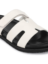 White PU Slip-On Flats (TC-ST12ORRY-WHT)