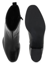 Black PU High-End-Fashion Stylish Ankle Boots (TC-TROS-BO-03-BLK)