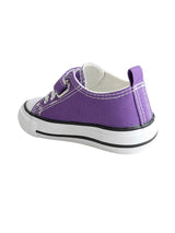 Purple Canvas Top Design And Durable Sole Velcro Sneakers For Kids-Unisex (TC-VKCAN3-PUR)
