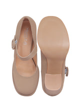 Khaki Synthetic Leather Buckle Block Heel Sandals (TC-Y526-1-KHA)