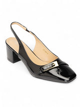 Black Patent Leather Block Heel Sandals (TC-Y7188-5-BLK)