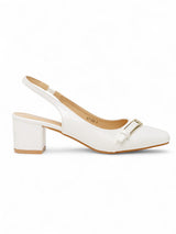 White Patent Leather Block Heel Sandals (TC-Y7188-5-WHT)