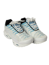 White Blue Mesh Lace-Up Sneakers For Kids-Unisex (TC-Z2324-WHTBLU)