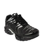 Black Silver Mesh Lace-Up Sneakers For Kids-Unisex (TC-Z2327-BLKSIL)
