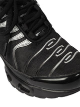 Black Silver Mesh Lace-Up Sneakers For Kids-Unisex (TC-Z2327-BLKSIL)