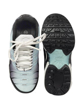 Blue Black Mesh Lace-Up Sneakers For Kids-Unisex (TC-Z2327-BLUBLK)