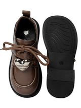 Brown Synthetic Leather Velcro Sneakers For Kids-Unisex (TC-ZY388-BRO)