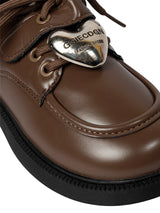 Brown Synthetic Leather Velcro Sneakers For Kids-Unisex (TC-ZY388-BRO)