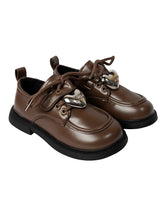 Brown Synthetic Leather Velcro Sneakers For Kids-Unisex (TC-ZY388-BRO)