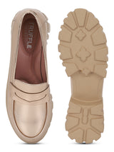 Rose Gold PU Block Loafers (TC-ANA-7981-RGLD)