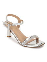 Silver Patent Stiletto Sandals (TC-REN-N1261-SIL)