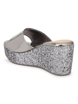 Pewter Patent Slip-On Wedges (TC-ST-010-PEW)