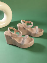 Beige PU Wedge Sandals (TC-G06979-BEIG)