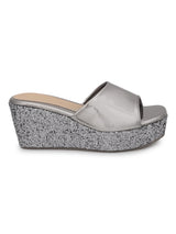 Pewter Patent Slip-On Wedges (TC-ST-010-PEW)