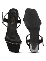 Black Suede Stiletto Sandals (TC-REN-N1261-BLK)