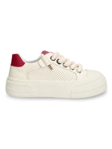 Beige PU Lace-Up Sneakers (TC-RS3652-BEIGRD)