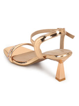 Rose Gold Patent Stiletto Sandals (TC-REN-N1261-RGLD)