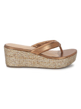 Copper PU Slip-On Wedges (TC-G08407-CPR)