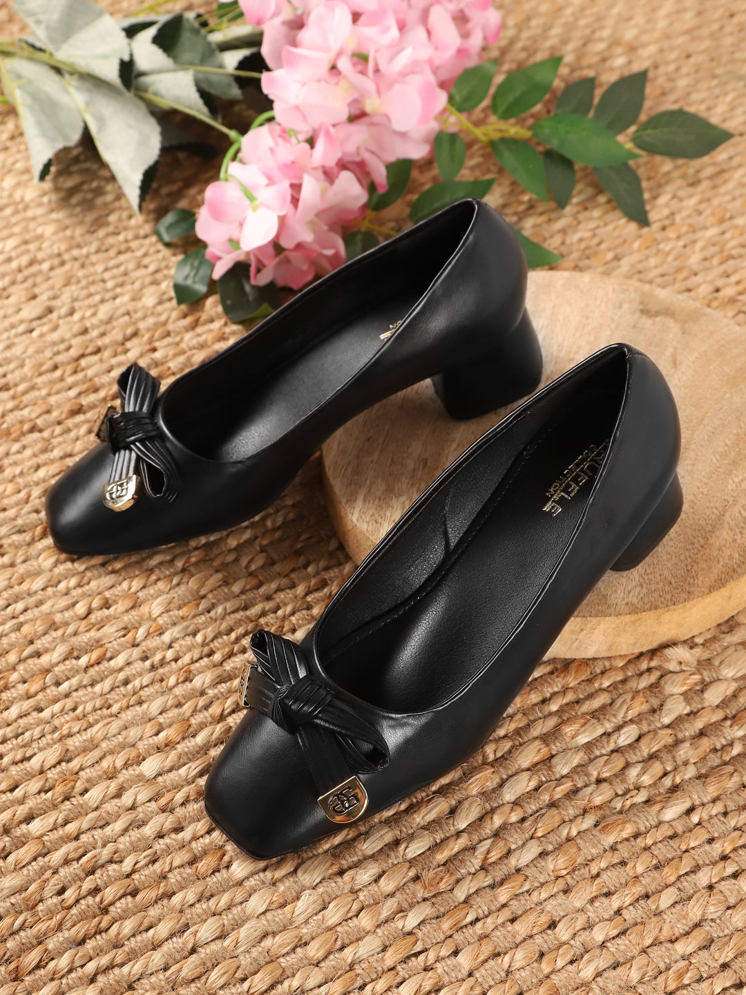 Alba 1 Pu Heeled Sandal Black