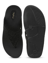 Black Suede Comfort Flats (TC-CD-905-BLK)