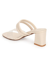 Nude PU Perspex Clear Block Heel Mules (TC-SLC-R-516-NUD)