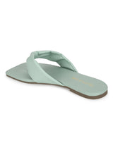 Mint Green PU Flip Flop Slippers (TC-ST-1216-MNT)