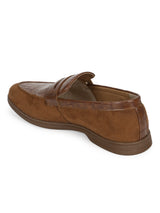 Tan PU Croc Pattern Men's Loafers (TC-SM-5004-TAN)