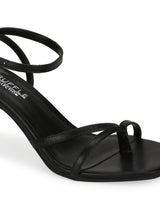 Black PU Strappy Stiletto Sandals (TC-ST-1234-BLKPU)