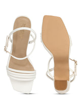 White PU Strappy Platform Heel Sandals (TC-SLC-B61-WHT)