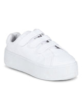 White Strap Slip-On Sneakers