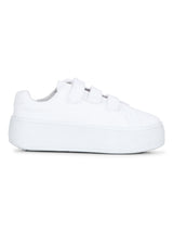 White Strap Slip-On Sneakers