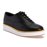 Chunky lace up flats