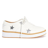 Chunky lace up flats