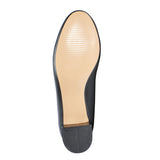 Black Classic Block Heel Pumps